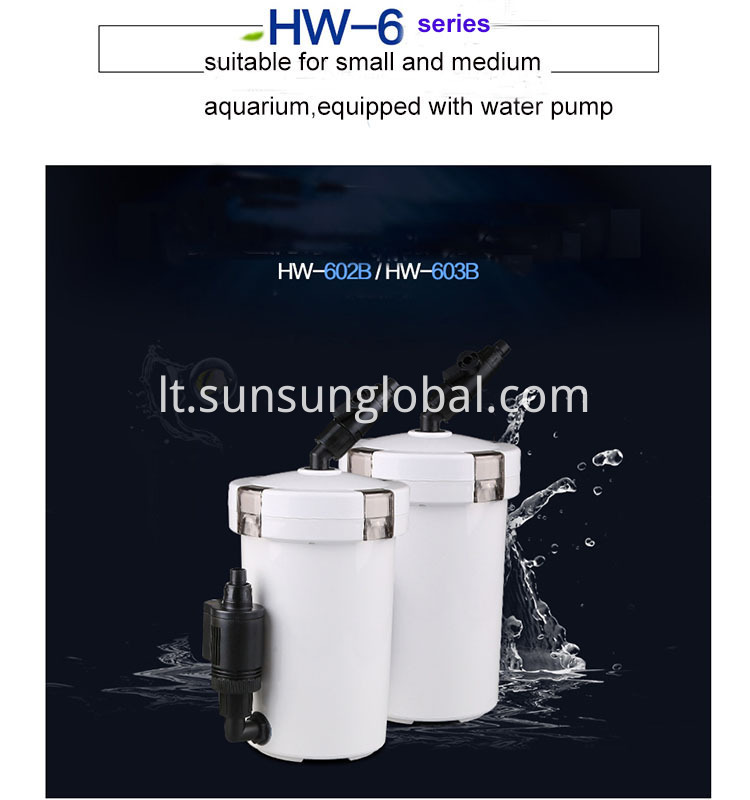 Sunsun išorinio vandens filtro kanistras su siurbliu